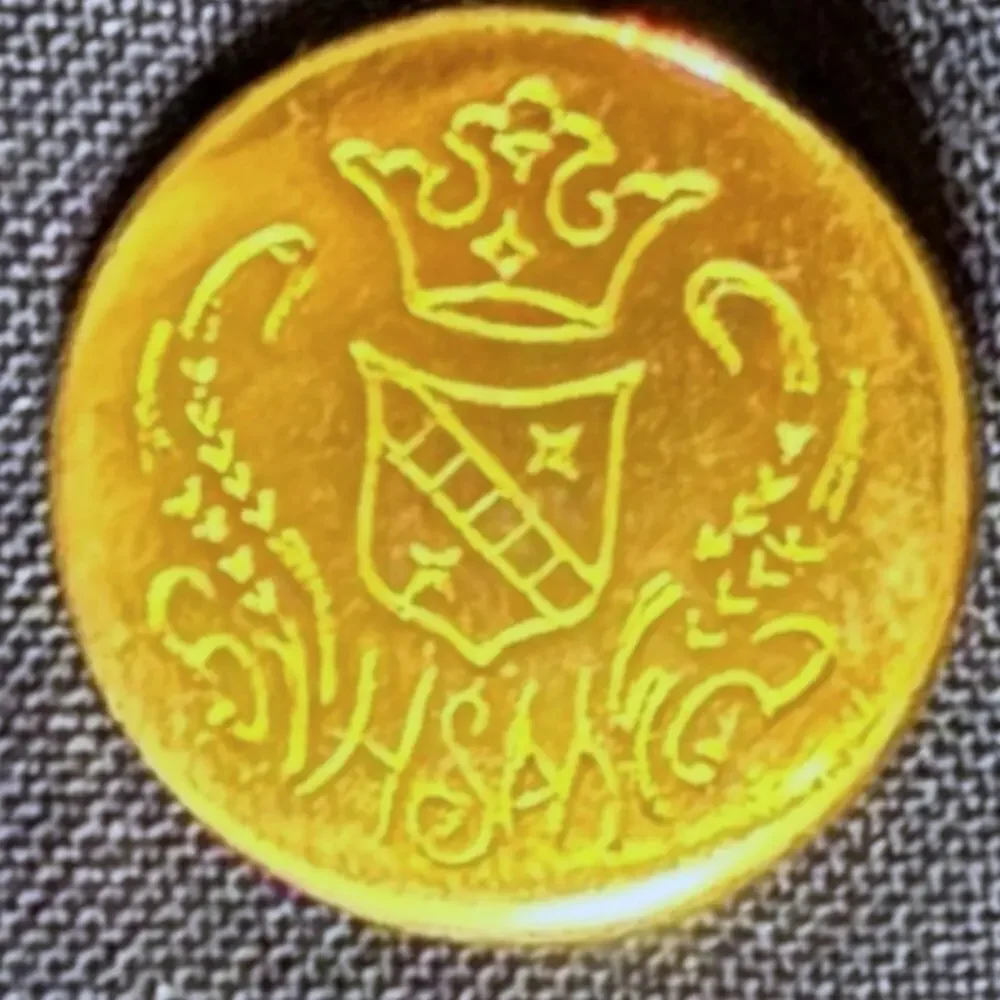 Vintage Hart Schaffner Marx Blazer Mens Navy Gold Button Custom Union Made 42R